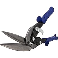 Midwest P6510L Forged Aviation Snips - Offset Left Cut Tin Snips, 2-Pack With Comfort Grips