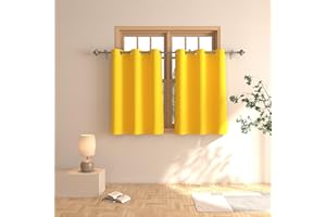 Tier Curtains 36 inch Room Darkening Kitchen Tiers Bathroom Short Curtain Triple Weave Small Cafe Curtains Window Treatment S