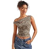 SUUKSESS Women Off Shoulder Tops Sleeveless Shirts Y2K Going Out Crop Tank Top