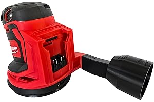 1058 Designs - Sander Vacuum Adapter for MILWAUKEE Sanders - Shop Vac Attachment Reducer for Dust Collection Hose (2-1/2")