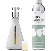 Dirty Labs | Bio-Liquid Laundry Detergent Refill &amp; Pump Set | Signature Scent | 80 Loads (21.6 fl oz) &amp; Pump | Hyper-Concentrated | High Efficiency &amp; Standard Machine Washing | Nontoxic, Biodegradable