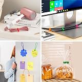 FRKNER Magnetic Cable Ties Silicone Reusable Twist Organizer 12 Pack 6 Colors view 6