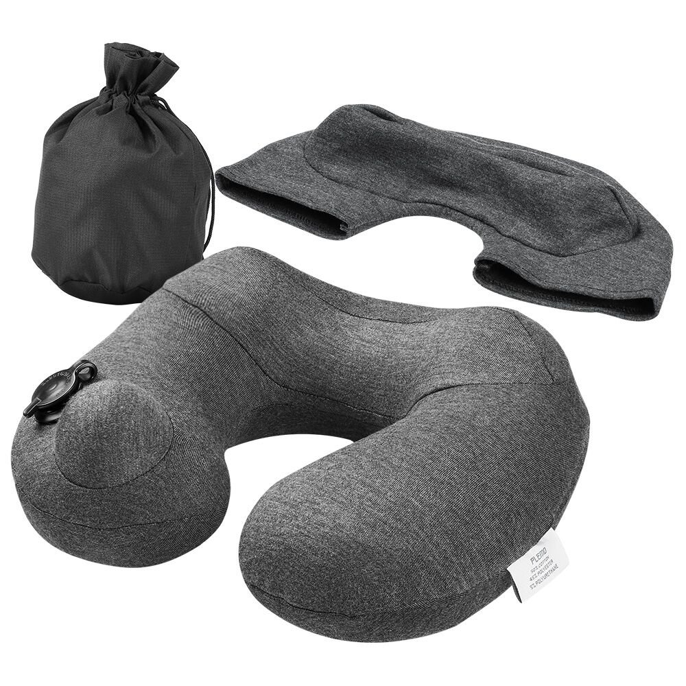 Plemo Portable Almohada de Viaje de Bolsas de Aire Almohada Cervical Inflable