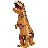 Inflatable Dinosaur Costume for Kids and Adults, Blow Up Party Suit | for Halloween Cosplay Party,Fancy T-rex Costume Outfit