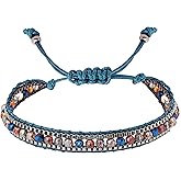 MINACHI Bohemian Braided Bead Bracelet for Women, Trendy Jewelry Design