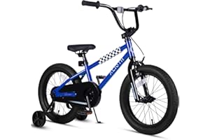 vollsch 12 14 16 20 Inch Kids Bike BMX Style Bicycle with Training Wheels for 2-14 Years Old Toddlers Boys Girls Coaster Brake Multiple Colors