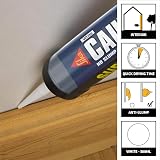 Everbuild Sika Caulk Once Premium Acrylic Caulk 295ml White view 2