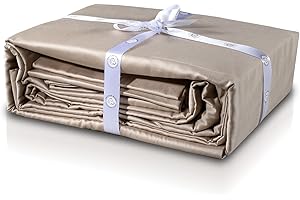 Delilah Home Sustainable Living - 100% Organic Cotton Duvet Cover, Certified by GOTS and Vegan.org - 300 Gram TC, Proudly Made in Portugal - 1 Piece, King Size (Beige)