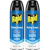 Raid Flying Insect Killer Mosquito and Fly Control No Lingering Chemical Odor Outdoor Fresh Scent 15 Ounce (Pack of 2)