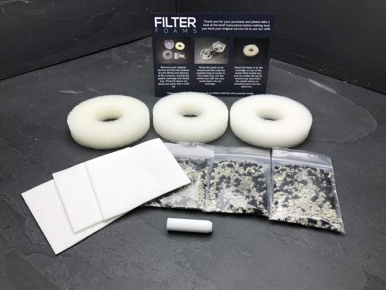 Filter Foams - BiOrb 3 X Compatible Service Kit Filter Refills 3 X