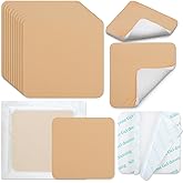 Geiserailie 20 Pcs Silicone Foam Dressing Without Border Highly Absorbent Adhesive Bandages Non-Bordered Foam Dressings for Wound Care Bed Sore Leg Ulcer Diabetic Ulcer(4 x 4 Inches)