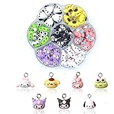 YOKUSHI 42PCS Cute Cartoon Resin Charms for Jewelry Making Bulk, 3D Mini Pendant Animal Ornament DIY for Bracelets