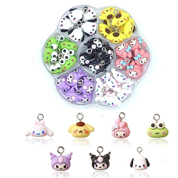 15pcs Cute Enamel Cartoon Anime Charm For Jewelry Making Supplies DIY Charm Earrings Pendant Necklaces Accessries