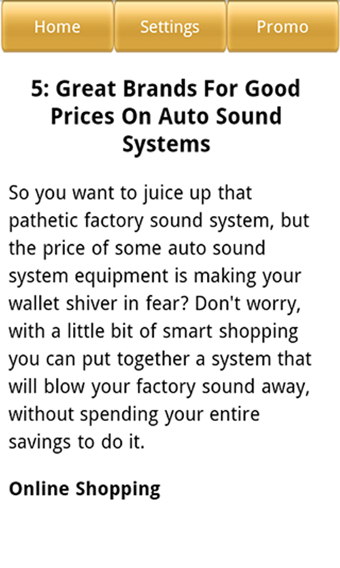 Auto Sound System Basics