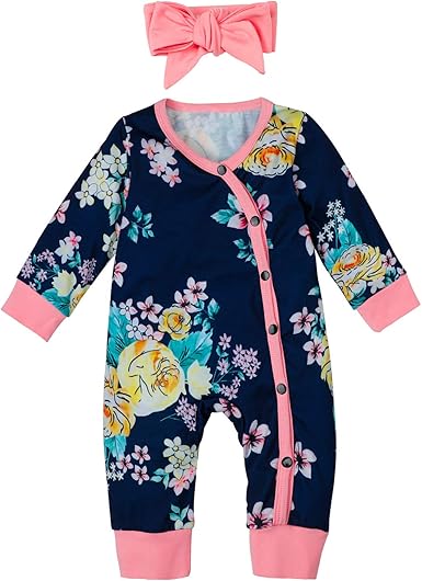 footless romper baby girl