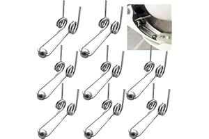 ZZXLLRO 8Pcs Curling Iron Replacement Springs, Double Torsion Spring Wire, Diameter 1.2mm Perm Rods Stainless Steel Hair Curling Accessories (Total Length: 26MM)