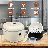 Bear 6-Cup Multifunction Rice Cooker with Steamer Yellow 1-4 People view 5