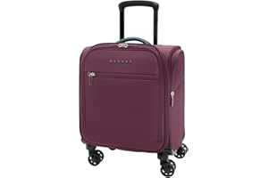 Verage Underseat Carry On Luggage with Wheels & USB Port,14 inch Wheeled Spinner Bag Carry-on Luggages for Airlines, Lightweight Suitcase Men Women, Pilots and Crew (14.5-Inch Plus Underseat Pro)