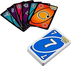 Mattel Games UNO FLIP! Family Card Game, with 112