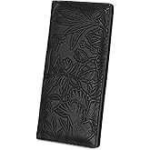 FALAN MULE Ultra Slim Thin Wallet for Women Bifold Leather RFID Blocking Designer Credit Card Holder