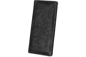 FALAN MULE Ultra Slim Thin Wallet for Women Bifold Leather RFID Blocking Designer Credit Card Holder