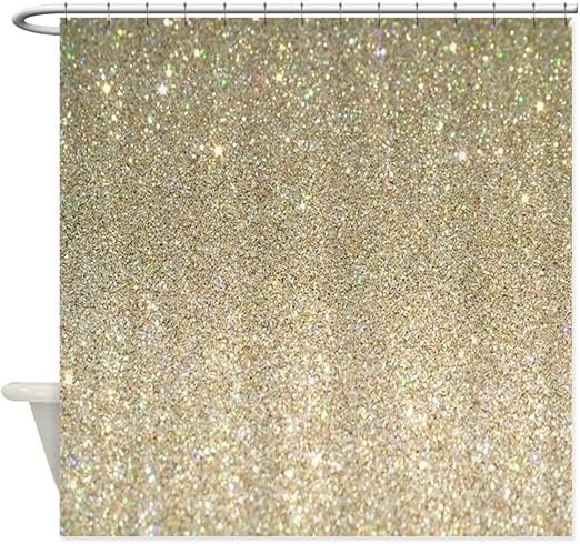 Amazon Com Cafepress Girly Chic Gold Glitter Decorative Fabric