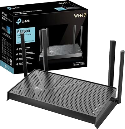 TP-Link Archer BE3600 Dual Band WiFi 7 Router 2.5G Ports USB 3.0 EasyMesh