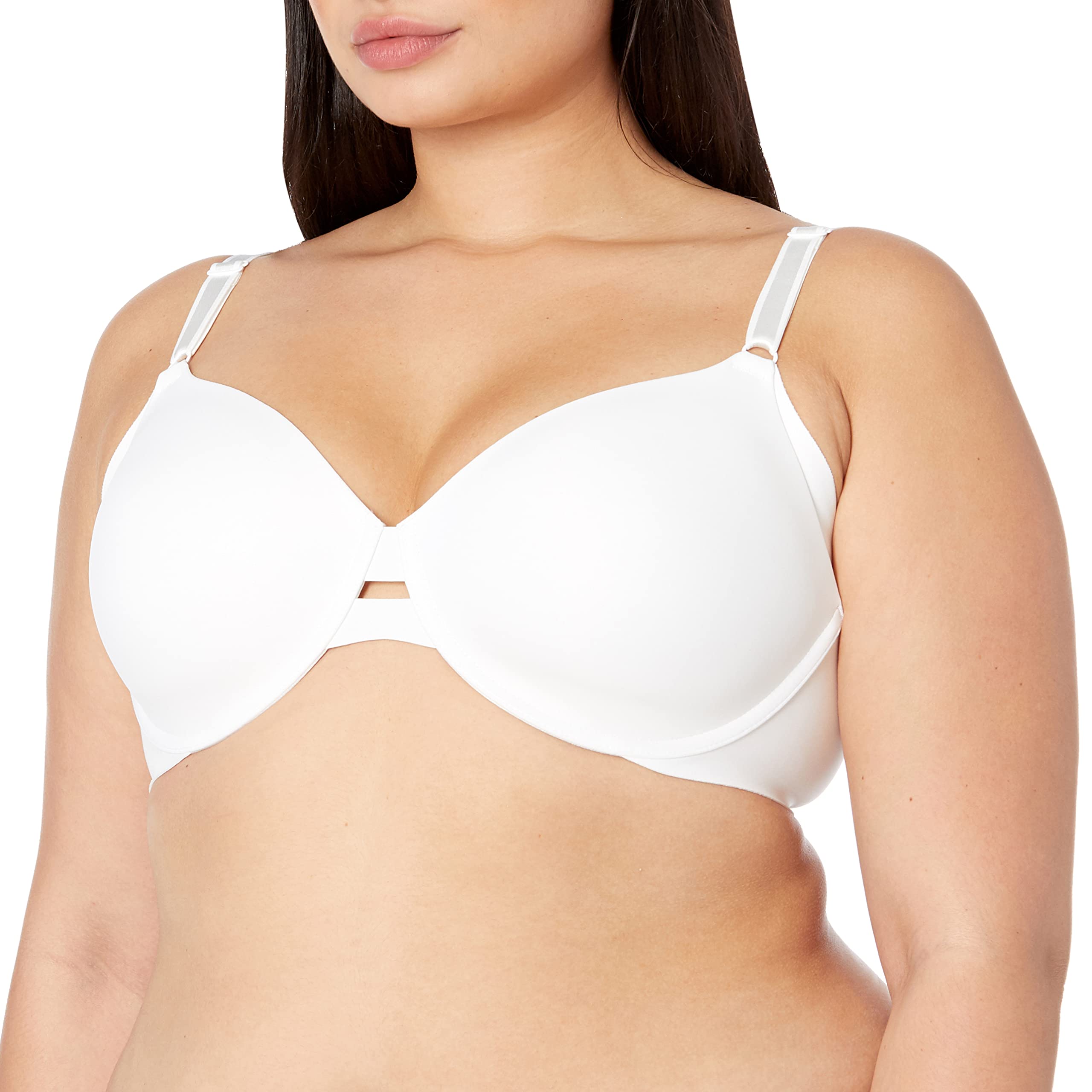 Photo 1 of Warner's Women's No Side Effects Underarm-Smoothing Comfort Underwire Lightly Lined T-Shirt Bra 1356, White, 36D