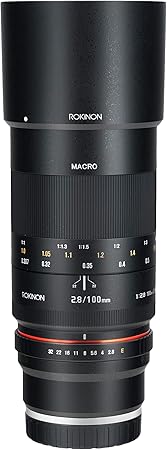 Amazon Com Rokinon 100mm F2 8 Ed Umc Full Frame Telephoto Macro Lens For Sony E Mount Interchangeable Lens Cameras Camera Photo
