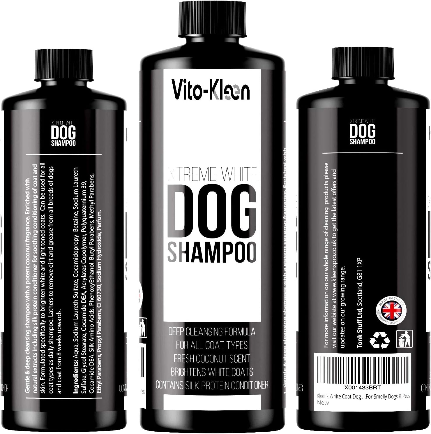 White Dog Shampoo Conditioner 1 Litre Professional Grooming Formula