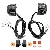 TIGERSGATE Switch Control &amp; Extension Cable Wire Kit for 1996-2006 Harley | Sportster/Dyna/Softail(Except Softail Springer)/Road King Models Handlebar, Black
