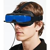 VISIONhmd Simple Video Display Glasses.Type-C Input, Easy Connect to i-Phone 15/16,Plug &amp;Play, no Need APP, Lightweight Display Headset, Monitor,Head-Mounted Display (Bigeyes H5 USB-C)