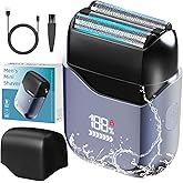Electric Razor for Men,Foil Shavers for Men,Pocket Shaver for Face,100% Waterproof for Wet & Dry Shave, Rechargeable Cordless Razor with 3D Floating Head,LED Display & Precision Blades,Fast Charge