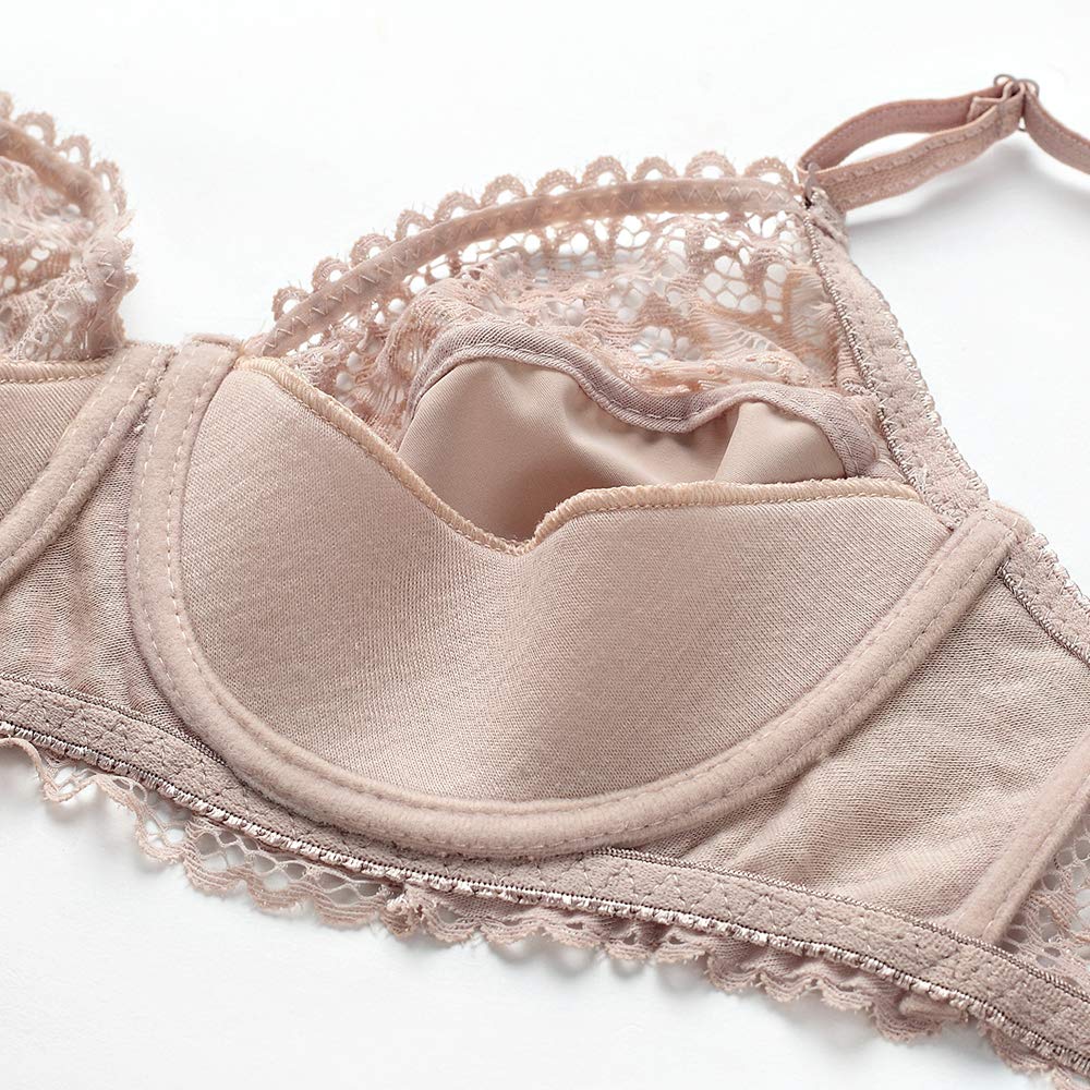 Artdewred Womens Plus Size Bras Full Cup Brassieres Ultra-Thin