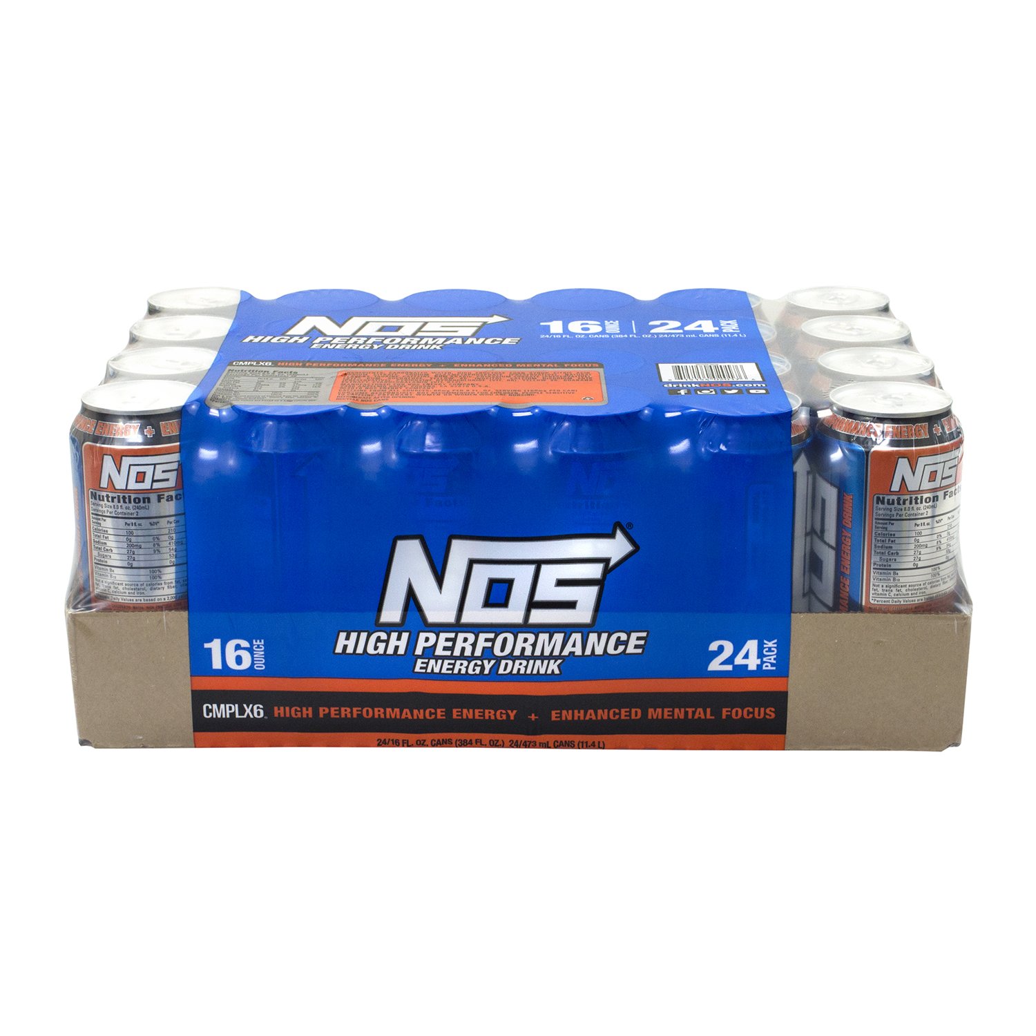 NOS HIgh Performance Energy Drink (16 oz. can, 24 pk.)
