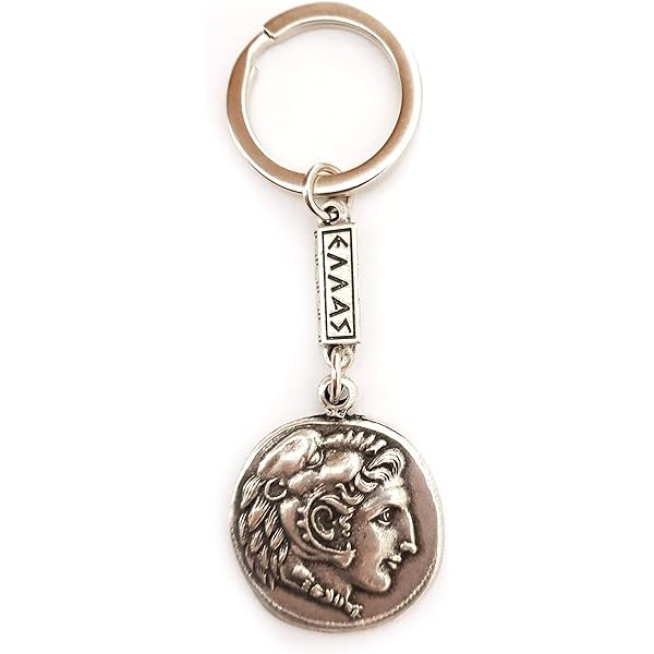 Amazon.com: IconsGr Key Ring Ancient Coin Zeus Shield God Zeus