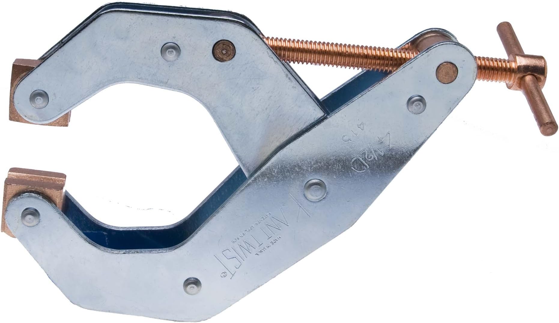 Kant Twist 6" Capacity 4-1/2" Throat Depth 2,000 lbs. Clamping Pressure Multipurpose T-Handle Clamp Deep Throat