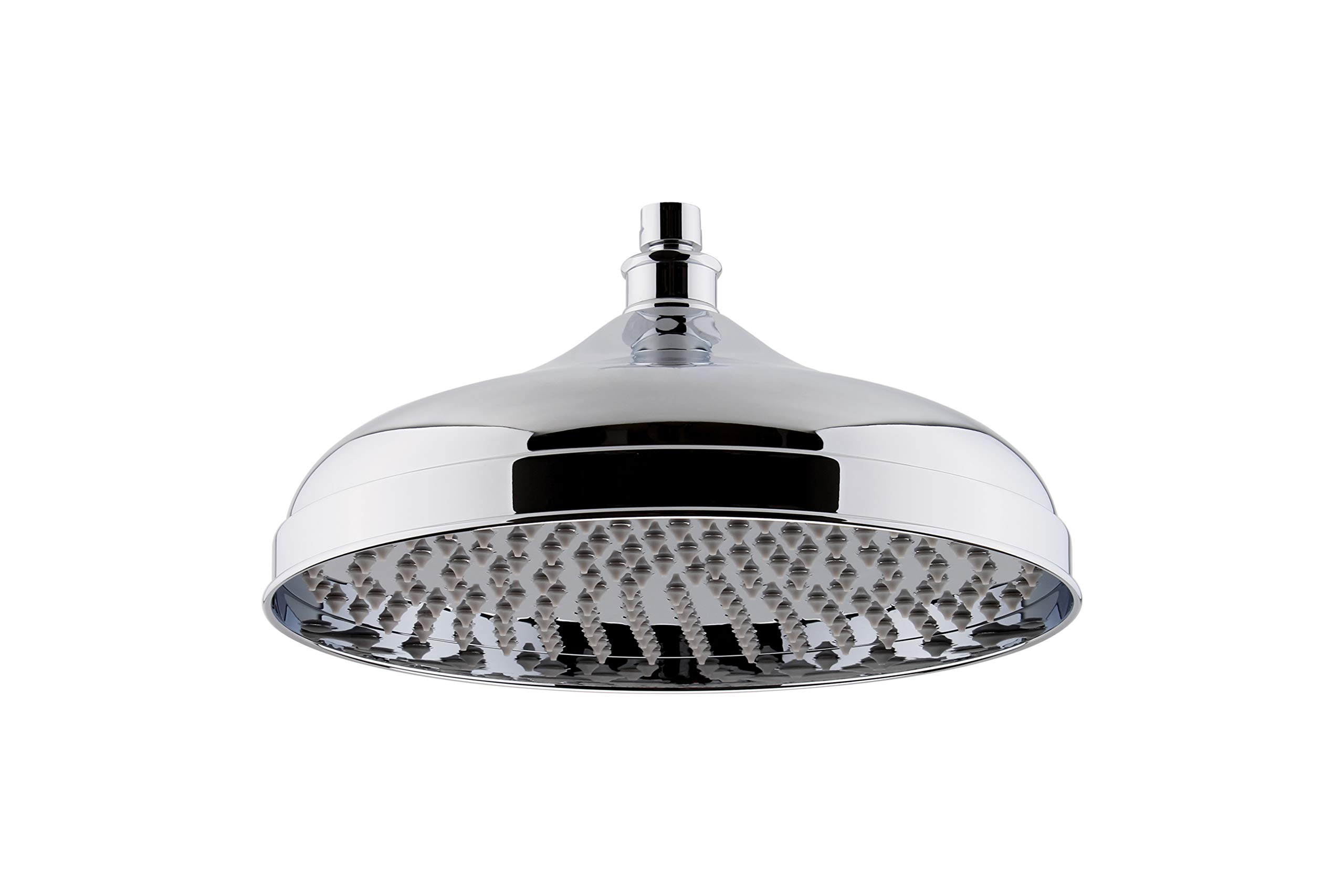 Nuie HEAD16 ǀ Traditional Bathroom Edwardian Inspired 12" Apron Fixed Shower Head, 145mm x 300mm x 300mm, Chrome