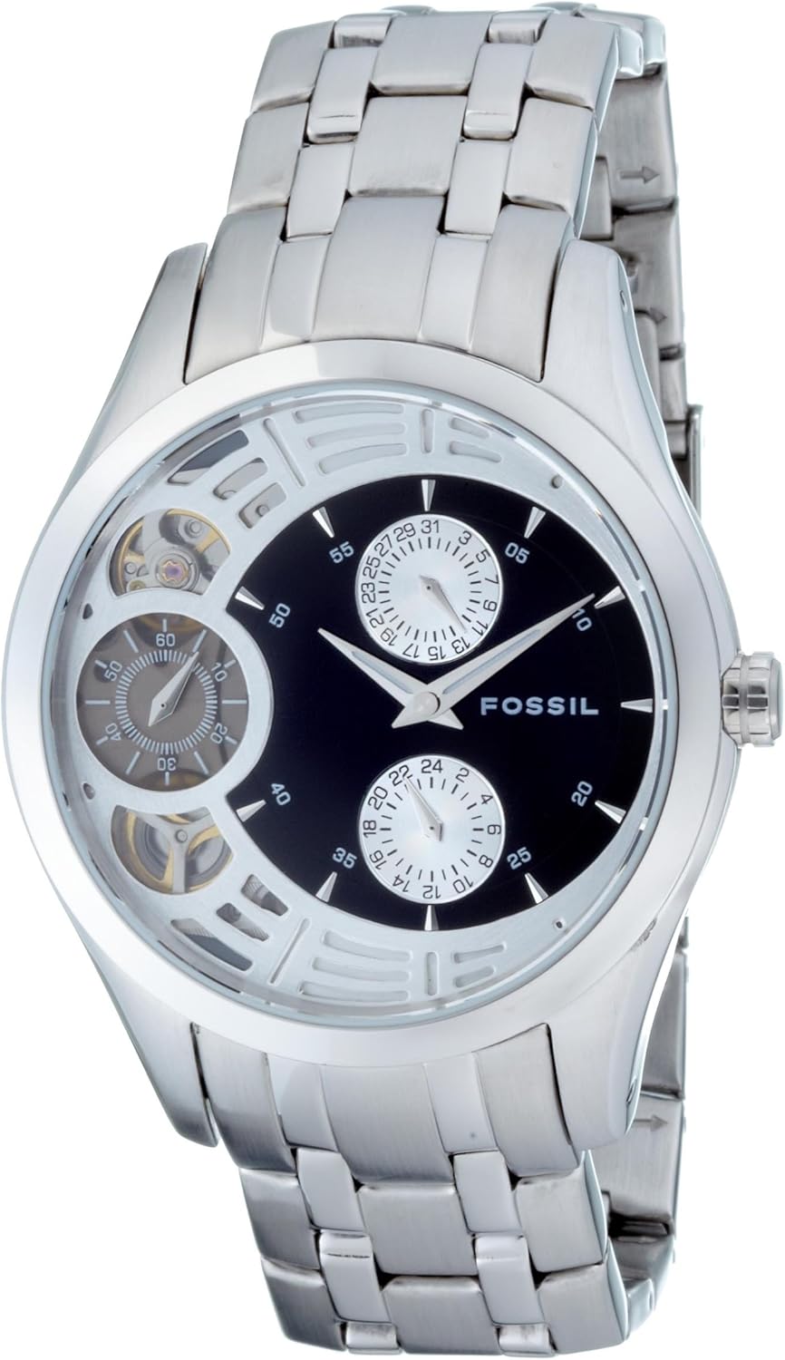reloj fossil plateado hombre
