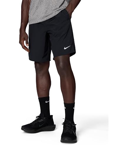 Nike Mens Division 3-in-1 Running Shorts Tight L Black/Gray at