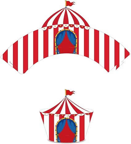 Amazon Com Ljcl Circus Carnival Party Supplies Under The Big Top