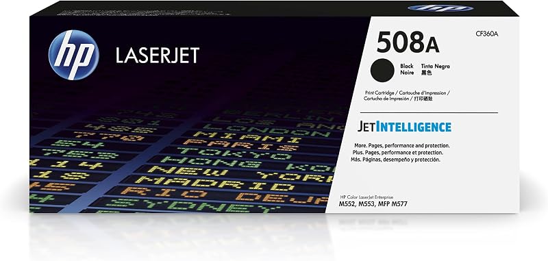 HP CF360A 508A Original Black LaserJet Toner Cartridge 6000 Page Yield