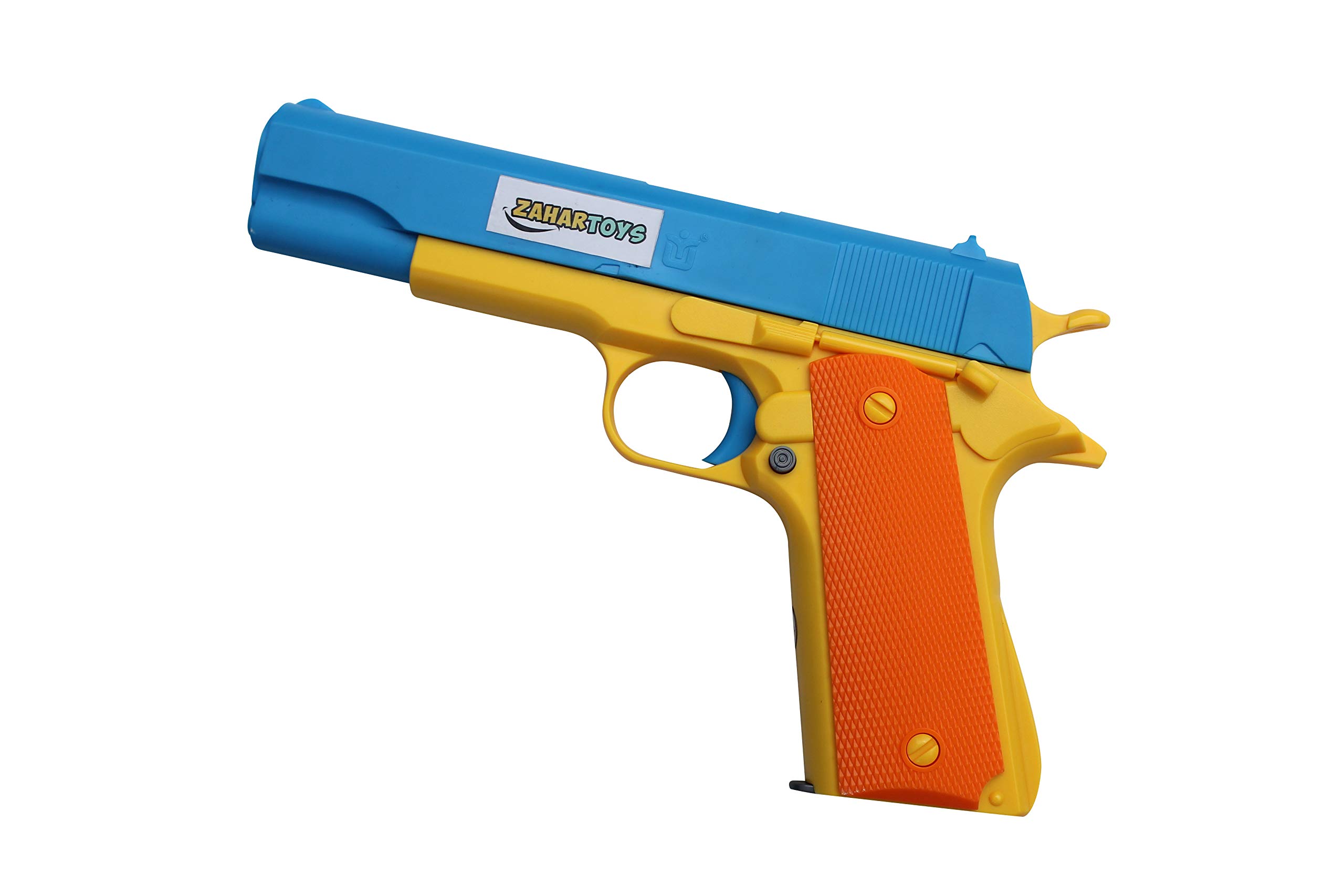 ZAHAR Toys Realistic Size Toy Gun Colt 1911 10 Colorful Soft