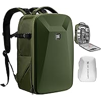 TARION Sac à Dos Pour Appareil Photo Avec Coque Rigide, Sac Pour Appareil Photo Avec Compartiment Pour Ordinateur Portable De 38,1 Cm Et Housse De Pluie, Sac à Dos Pour Drones, Appareils