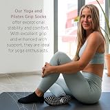All Things Accessory Non-Slip Yoga Socks for Women 3 Pairs Black view 5