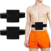 2PCS Breathable Feeding Tube Belt, Concealment and Comfortable Gastrostomy G Tube Accessories, Peritoneal Dialysis Belt with Mesh Sponge Pad Black Pd Belts Dialysis for Men Women Adults (Black M)