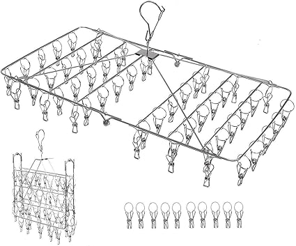 Amazon Co Jp 洗濯物干し 室内物干しスタンド タオル干し ハンガー 伸縮式 折りたためる 物干し竿 約5 6人用 開閉らくらく 布団 ステンレス製 125 185cm伸縮可 収納バッグ付き ホーム キッチン