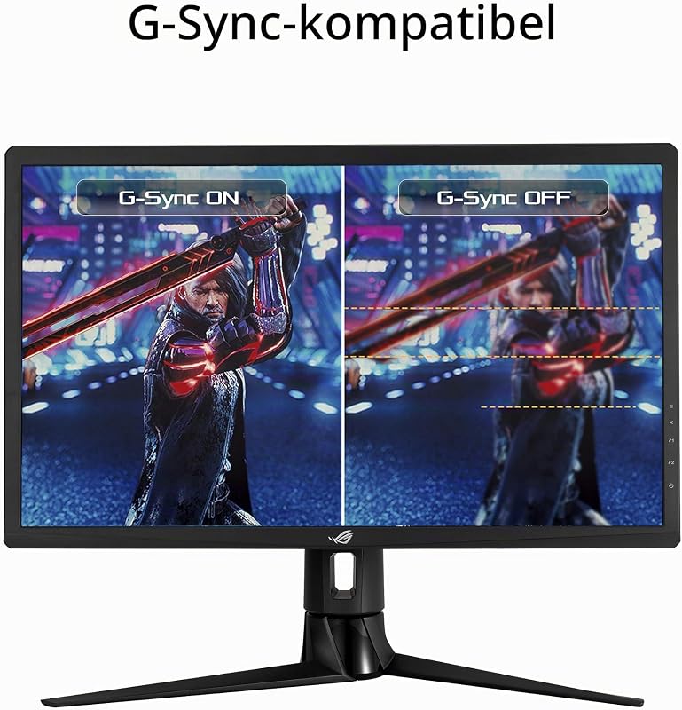 ROG Strix XG27UQR - 27 Zoll 4K UHD Gaming Monitor - 144 Hz, 1ms MPRT, G-Sync kompatibel, DisplayHDR 400, DSC - IPS Panel, 16:9, 3840x2160, DisplayPort, HDMI, USB, ergonomisch
