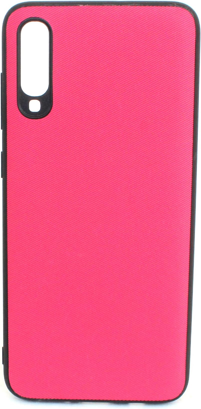 Arbuda Line Texture Leather Ultra Slim Designer Soft TPU Fancy Back Case Cover for Samsung Galaxy A70 - Pink