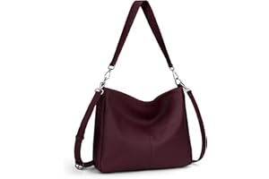 befen Genuine Leather Hobo Bags Purses for Women, Women's Shoulder bag Handbags Crossbody Bag with 2 Shoulder Straps